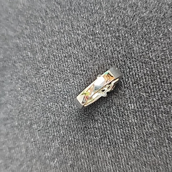 STERLING SILVER RUBY SAPPHIRE EMERALD CZ RING - Picture 6 of 11